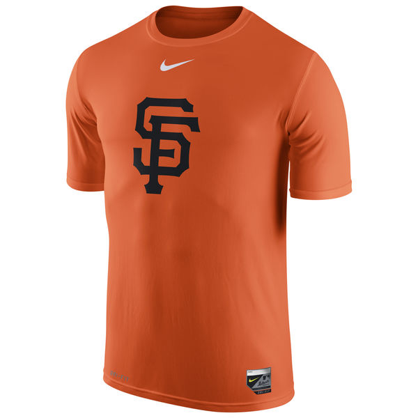 MLB Men San Francisco Giants Nike Authentic Collection Legend Logo 1.5 Performance TShirt  Orange->mlb t-shirts->Sports Accessory